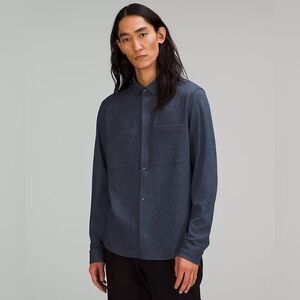 lululemon - Medium heathered navy soft knit overshirt